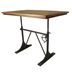 Mesa de comedor de altura regulable - Marrón