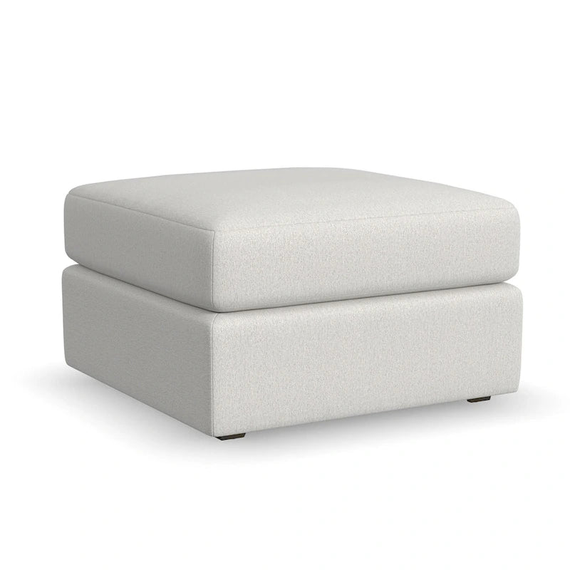 Stoffhocker in hellem Beige