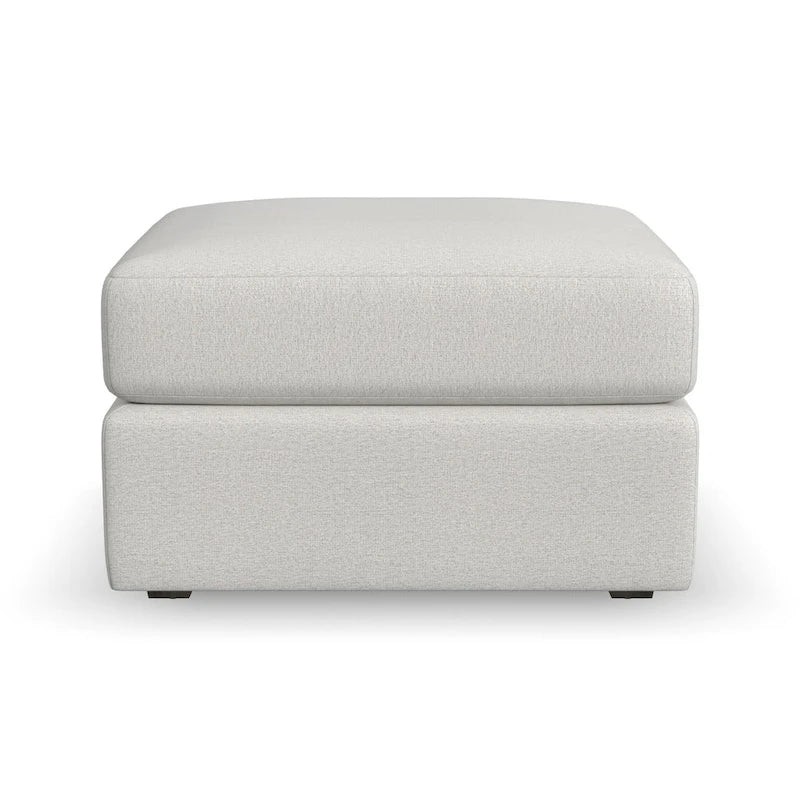 Stoffhocker in hellem Beige