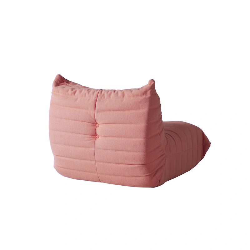 Bodensofa im Loungestil - Sitzsack aus Teddy-Velours