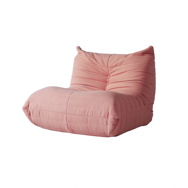 Bodensofa im Loungestil - Sitzsack aus Teddy-Velours