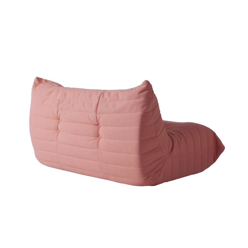 Bodensofa im Loungestil - Sitzsack aus Teddy-Velours