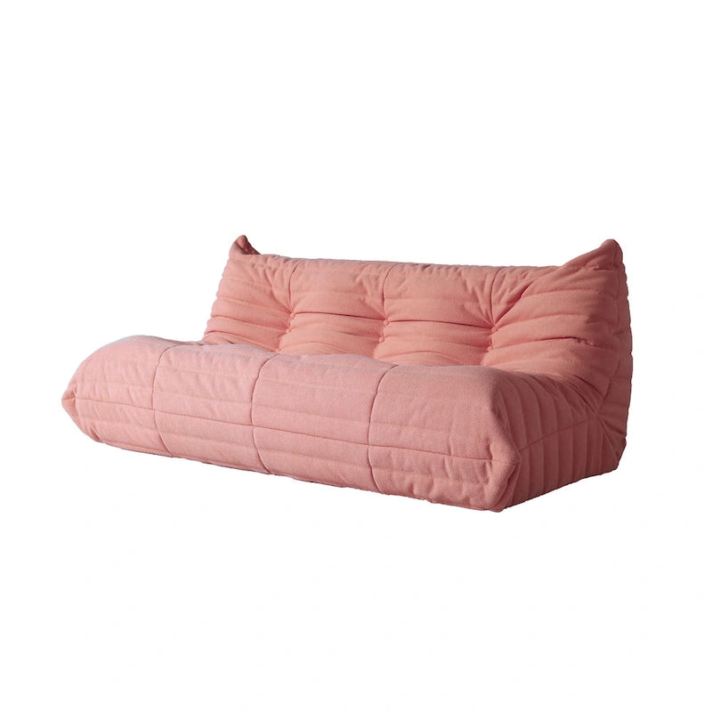 Bodensofa im Loungestil - Sitzsack aus Teddy-Velours