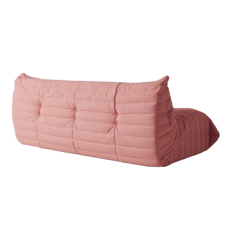 Bodensofa im Loungestil - Sitzsack aus Teddy-Velours