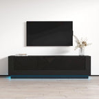 Mueble de TV moderno de 70.9" con frentes de alto brillo
