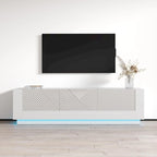 Mueble de TV moderno de 70.9" con frentes de alto brillo