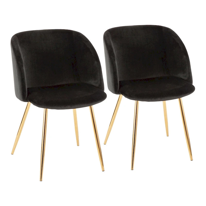 Sillas de comedor tapizadas (juego de 2)