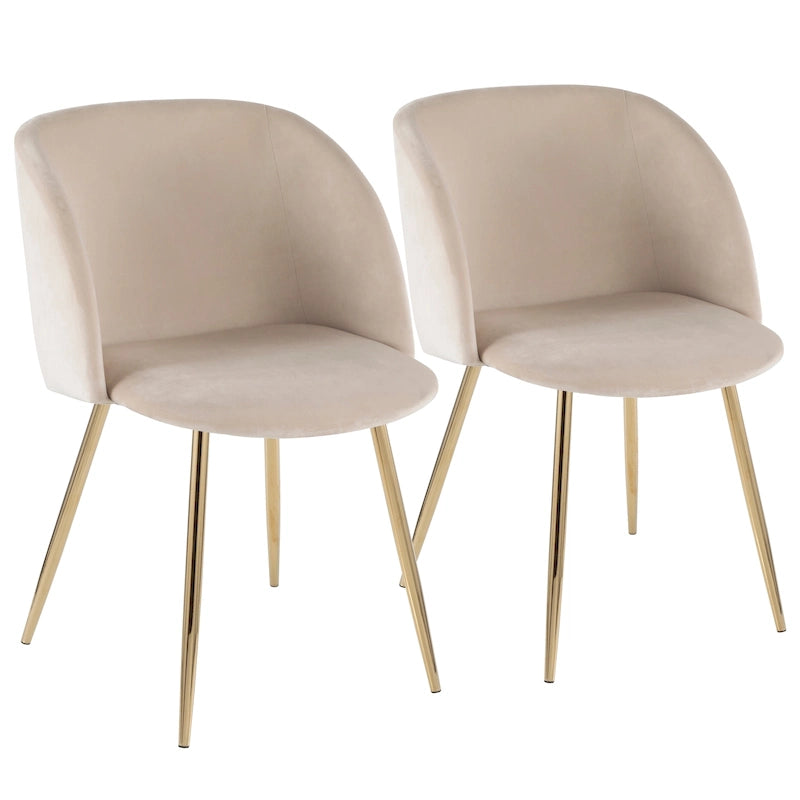 Sillas de comedor tapizadas (juego de 2)
