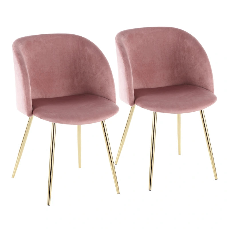 Sillas de comedor tapizadas (juego de 2)