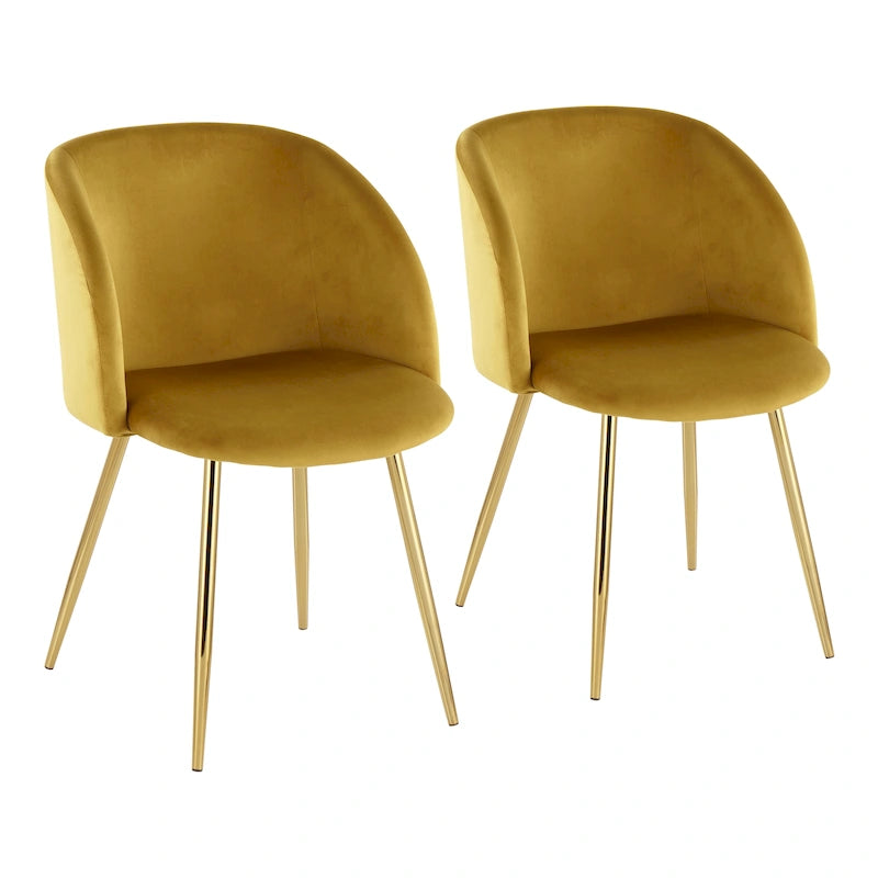 Sillas de comedor tapizadas (juego de 2)