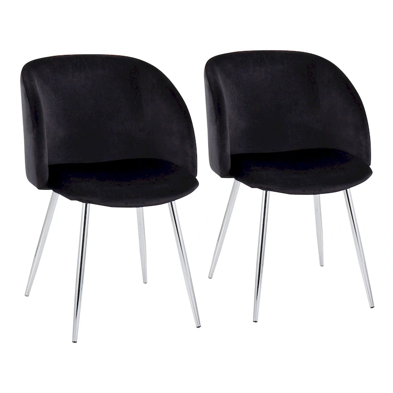 Sillas de comedor tapizadas (juego de 2)