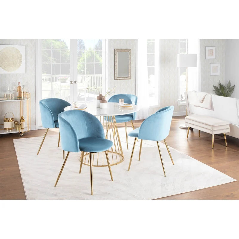 Sillas de comedor tapizadas (juego de 2)