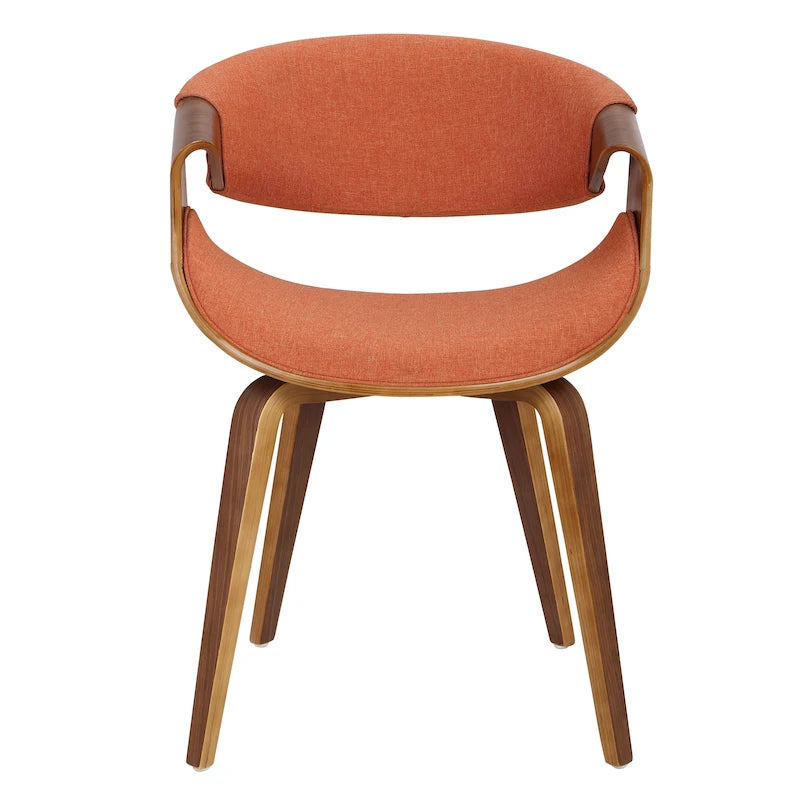 Silla decorativa de comedor con estructura cruzada