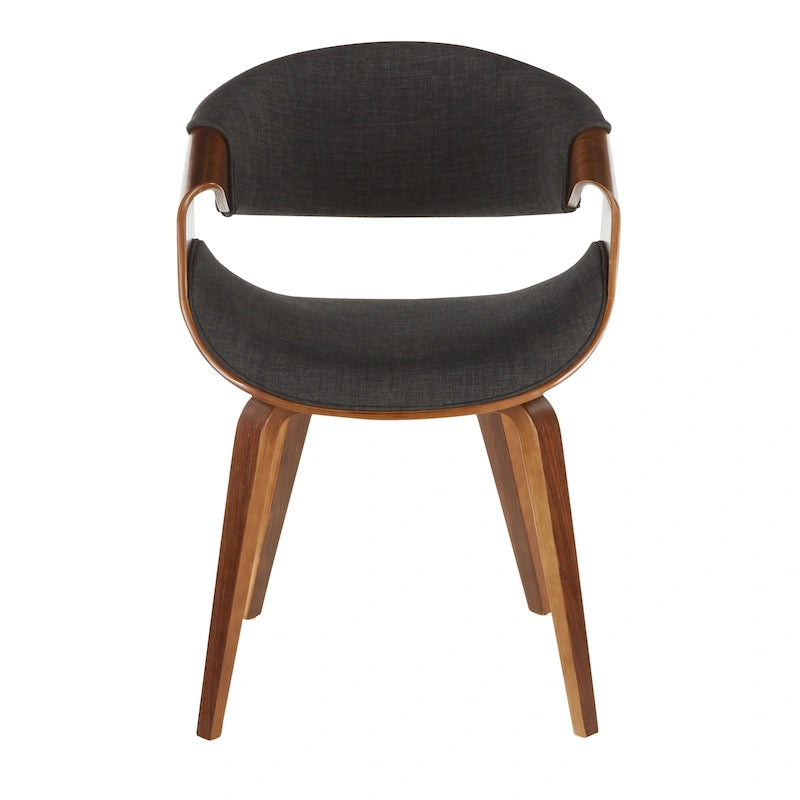 Silla decorativa de comedor con estructura cruzada