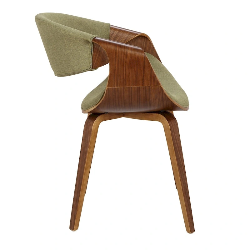 Silla decorativa de comedor con estructura cruzada
