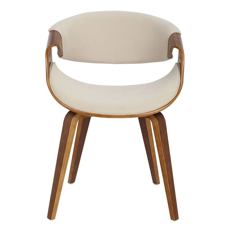 Eetkamerstoel met kruisframe en accent