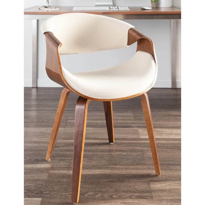 Eetkamerstoel met kruisframe en accent