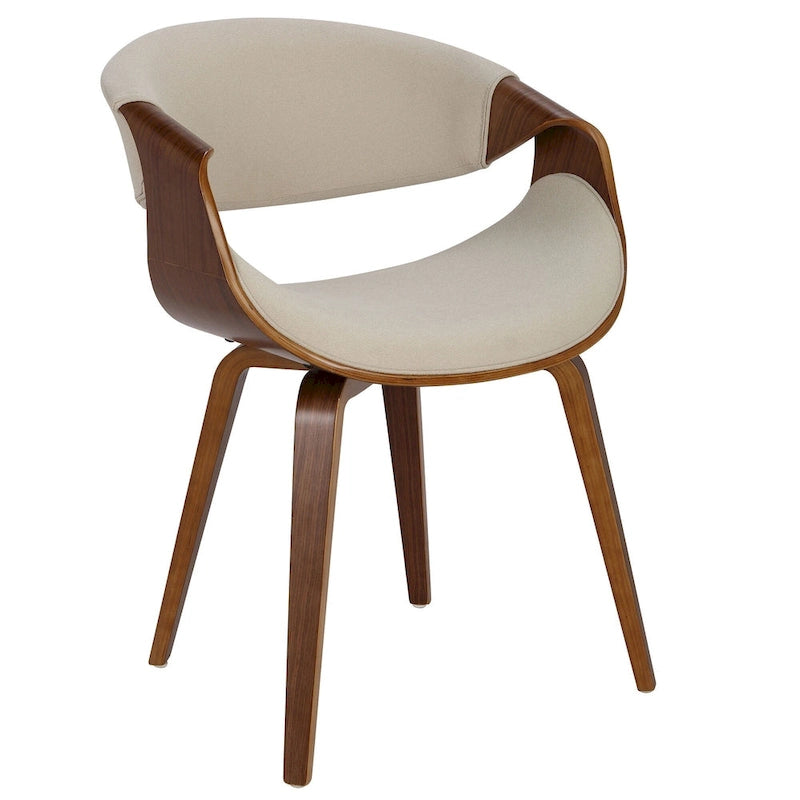 Eetkamerstoel met kruisframe en accent