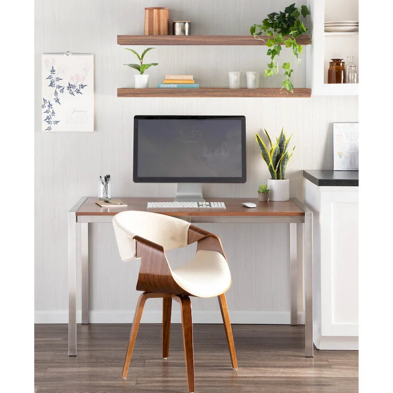 Eetkamerstoel met kruisframe en accent