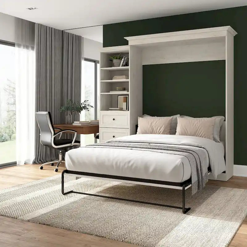 Queen-Murphy-Bett mit Schrankorganizer und Schubladen (92W)