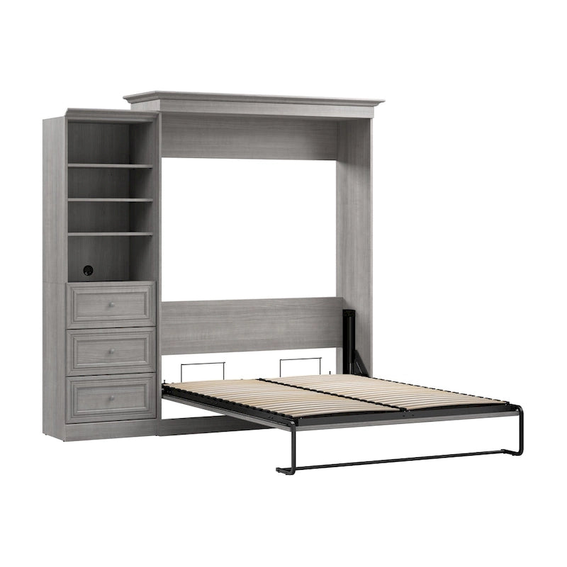 Queen-Murphy-Bett mit Schrankorganizer und Schubladen (92W)