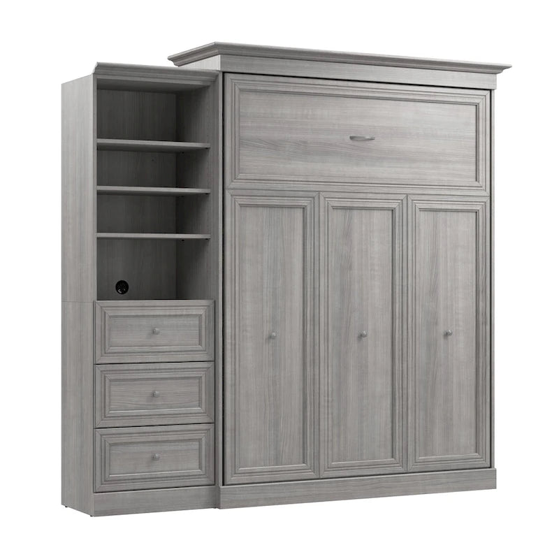 Queen-Murphy-Bett mit Schrankorganizer und Schubladen (92W)
