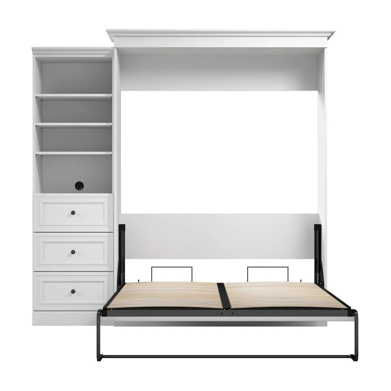 Queen-Murphy-Bett mit Schrankorganizer und Schubladen (92W)