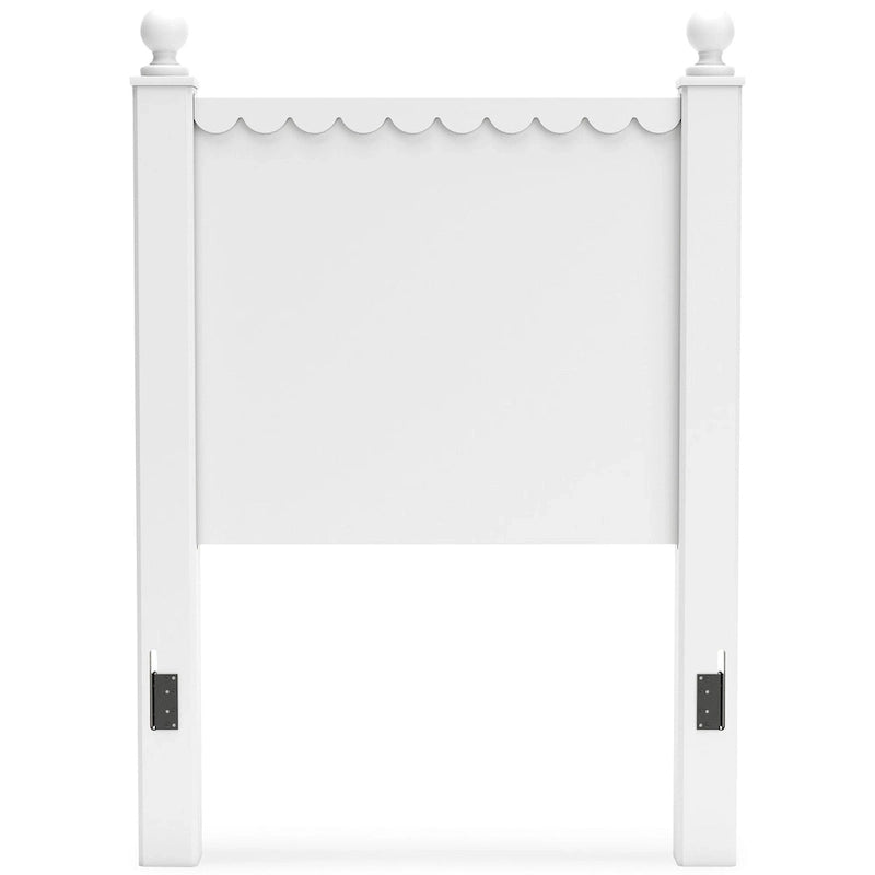 Cabecero de panel blanco Mollviney