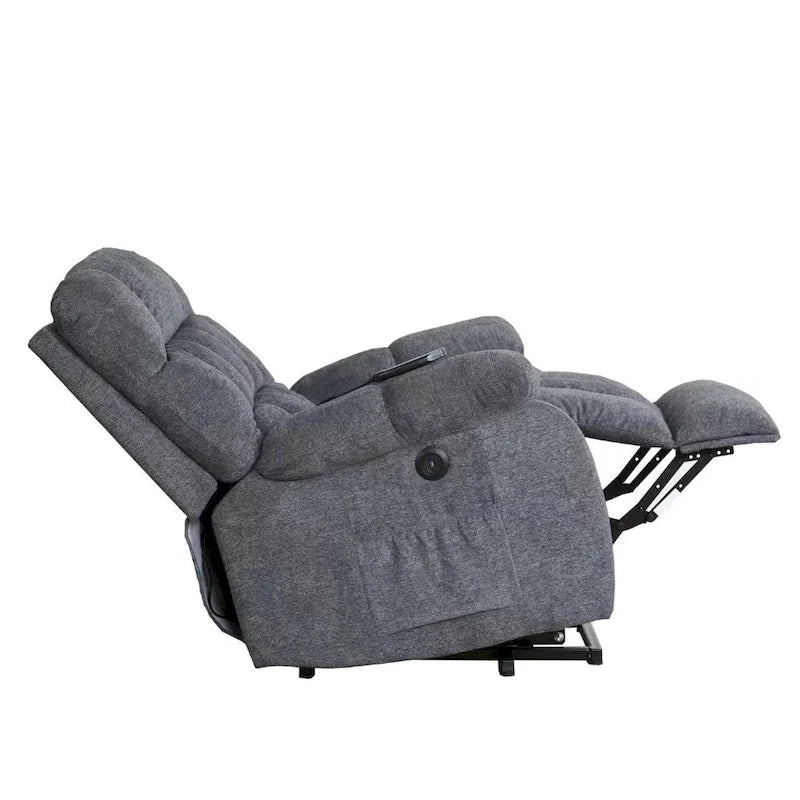 Sillón reclinable con elevador eléctrico asistido y masaje para personas mayores