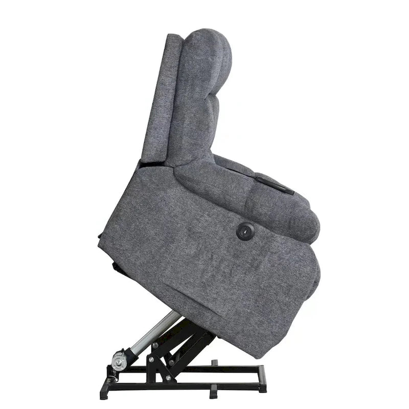 Sillón reclinable con elevador eléctrico asistido y masaje para personas mayores