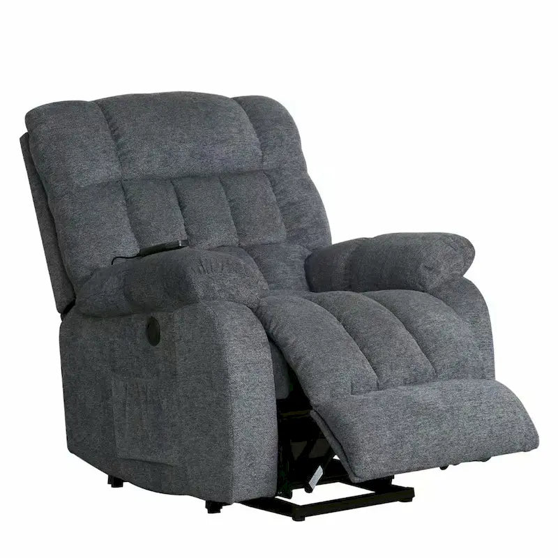 Sillón reclinable con elevador eléctrico asistido y masaje para personas mayores