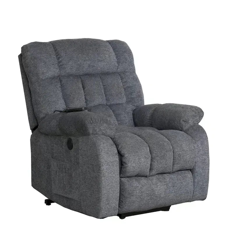 Sillón reclinable con elevador eléctrico asistido y masaje para personas mayores