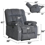 Sillón reclinable con elevador eléctrico asistido y masaje para personas mayores