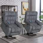 Sillón reclinable con elevador eléctrico asistido y masaje para personas mayores