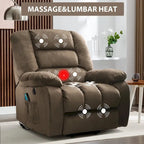 Sillón reclinable con elevador eléctrico asistido y masaje para personas mayores