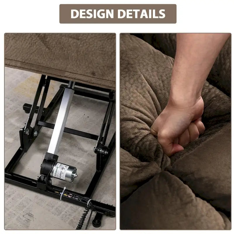 Sillón reclinable con elevador eléctrico asistido y masaje para personas mayores