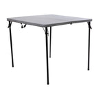 Mesa Plegable Cuadrada de Dos Pliegues con Asa de Transporte