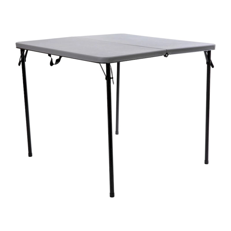 Mesa Plegable Cuadrada de Dos Pliegues con Asa de Transporte