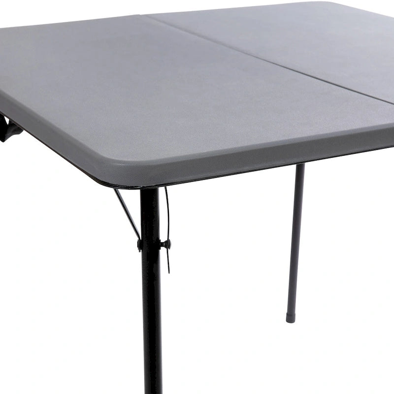 Mesa Plegable Cuadrada de Dos Pliegues con Asa de Transporte