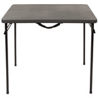 Mesa Plegable Cuadrada de Dos Pliegues con Asa de Transporte