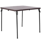 Mesa Plegable Cuadrada de Dos Pliegues con Asa de Transporte