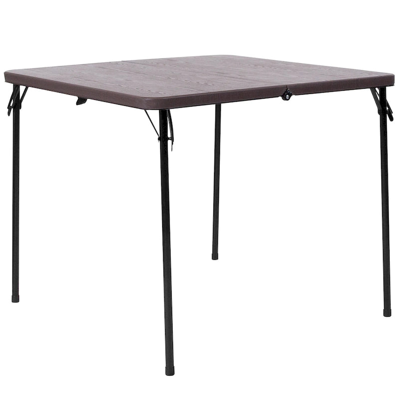 Mesa Plegable Cuadrada de Dos Pliegues con Asa de Transporte