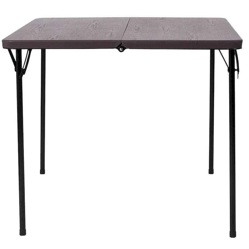 Mesa Plegable Cuadrada de Dos Pliegues con Asa de Transporte