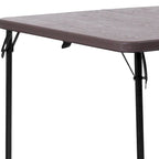 Mesa Plegable Cuadrada de Dos Pliegues con Asa de Transporte