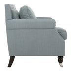 Sillón de club con brazos redondos y tachuelas - 30"An x 34"Prof x 35"Al