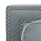 Sillón de club con brazos redondos y tachuelas - 30"An x 34"Prof x 35"Al