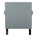Sillón de club con brazos redondos y tachuelas - 30"An x 34"Prof x 35"Al