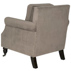 Sillón de club con brazos redondos y tachuelas - 30"An x 34"Prof x 35"Al