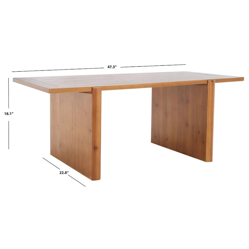 Mesa de centro rectangular - 47" An. x 23" Pr. x 18" Al.