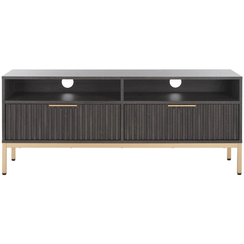 Medien-Entertainment-Schrank mit 2 Schubladen und 2 Ablagen (für bis zu 65" Flachbildfernseher)